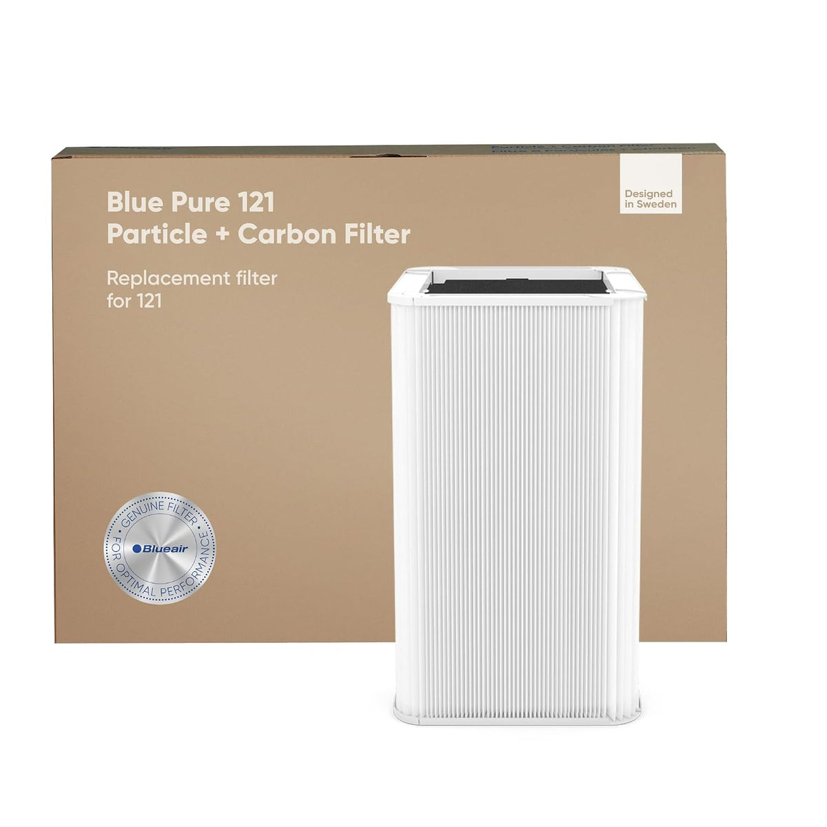 BLUEAIR Genuine 121 Air Purifier Replacement Filter for Blue Pure 121