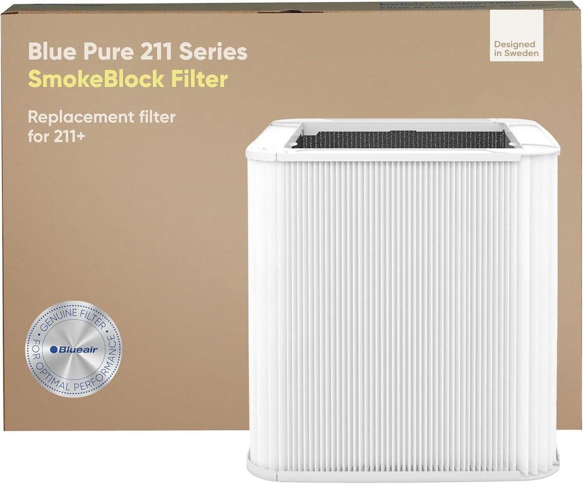 BLUEAIR Genuine 211+/211+ Auto Air Purifier Replacement Filter, SmokeBlock