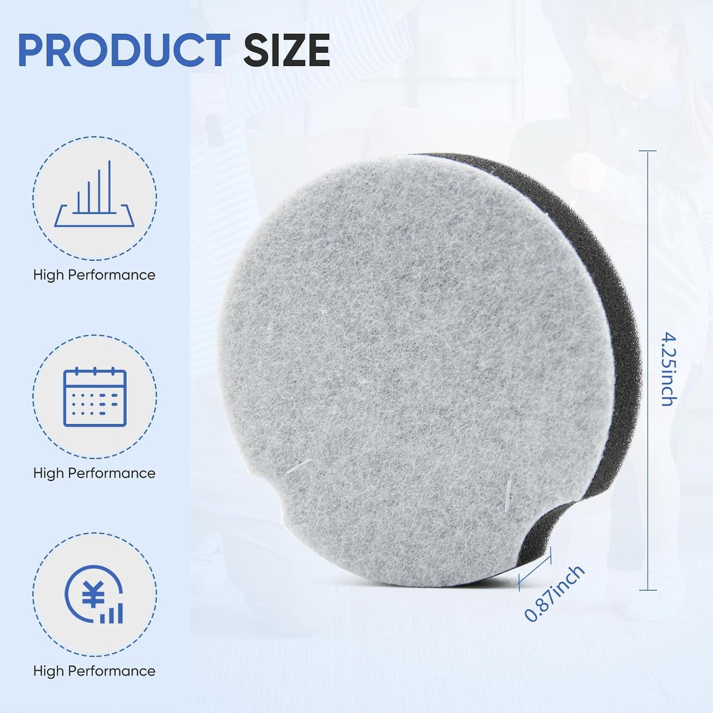 AIRx Replacement Filter for Bissell PowerForce Vacuum Cleaners | 4-Pack