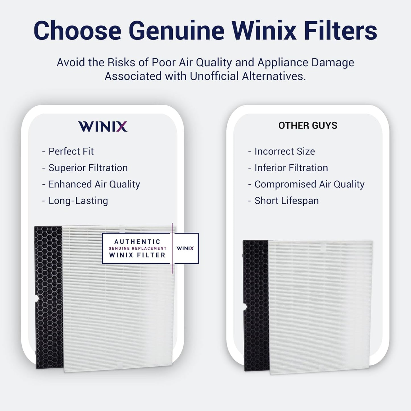 Winix 116130 Genuine Replacement Filter H for Winix 5500-2 Air Purifier
