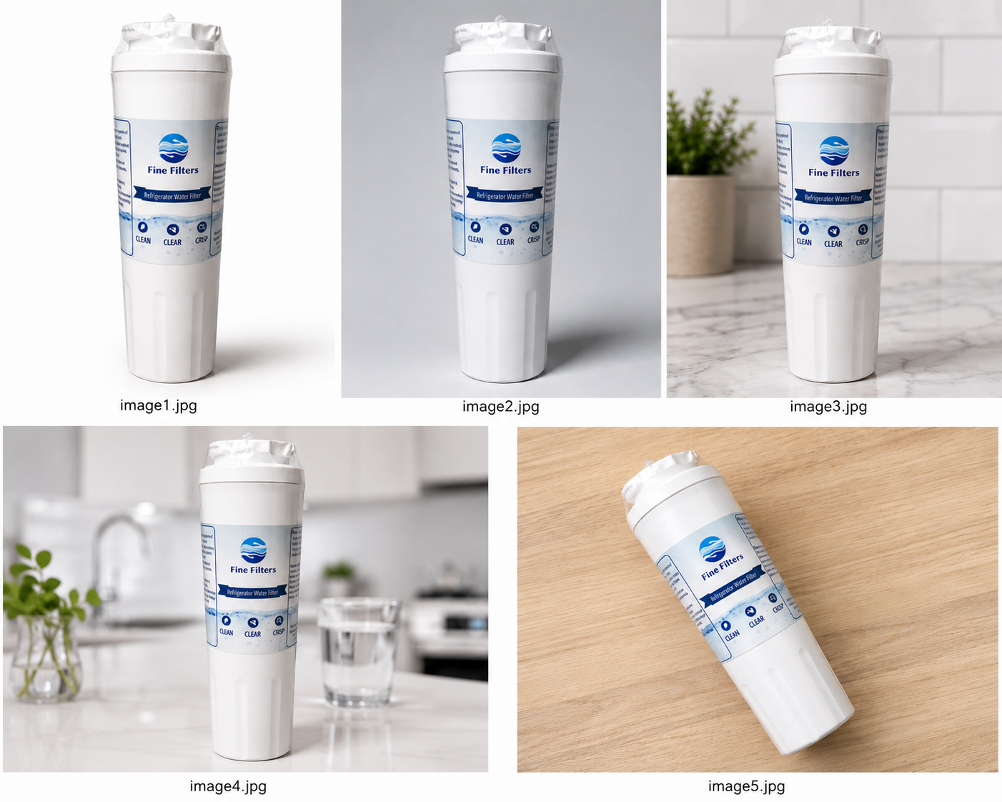 Fine Filters 4 Refrigerator Water Filter 4 Replaces EveryDrop 4 & EDR4RXD1