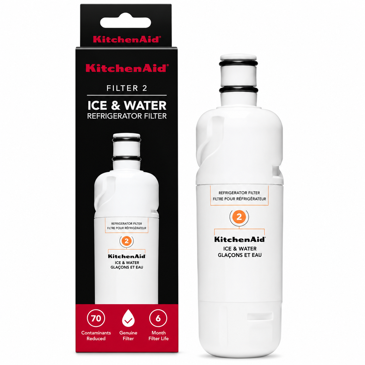 KitchenAid Refrigerator Ice & Water Filter 2 KAD2RXD1