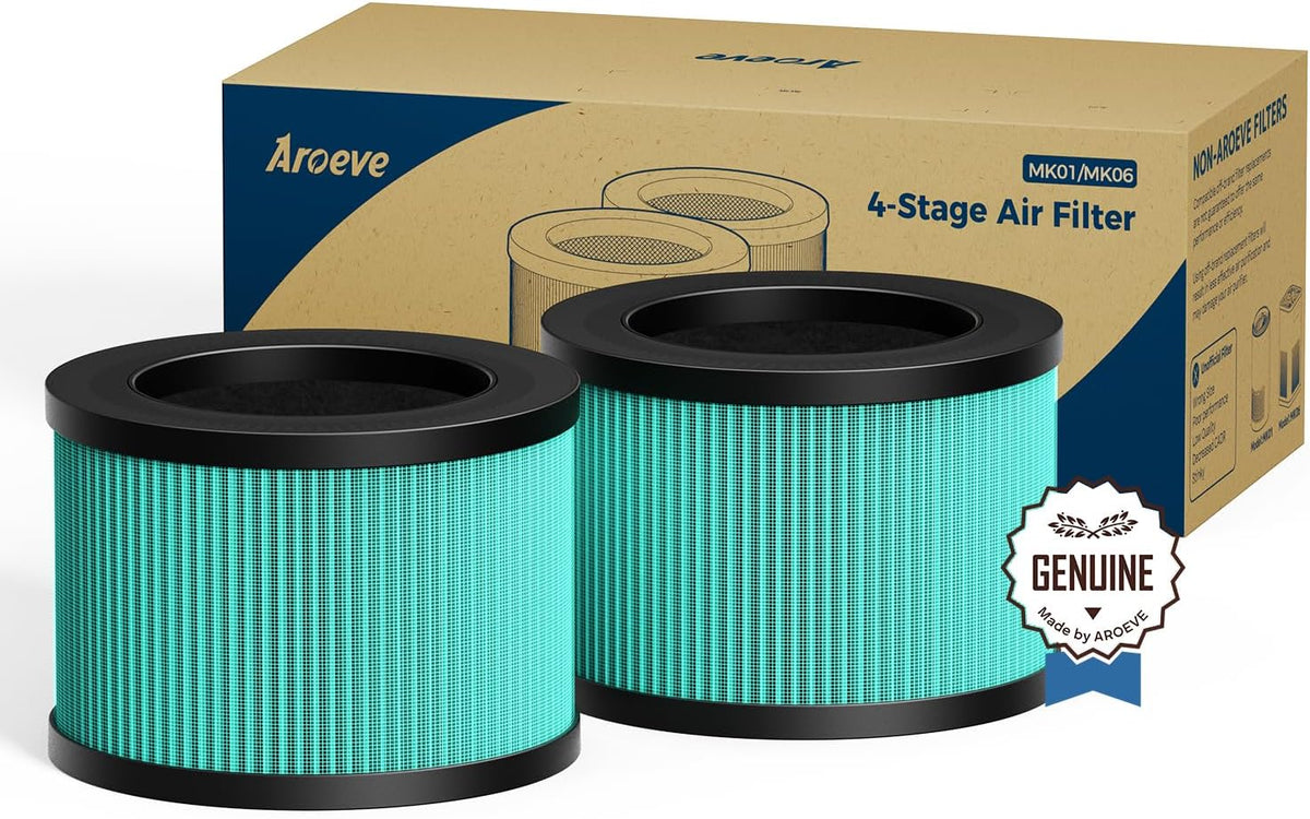 AROEVE MK01A Filter Replacement-Pet Dander Version 2 Pack