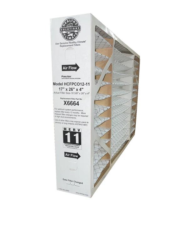 Lennox X6664 - 17" x 26" x 4" Healthy Climate Air Filter for PCO-12C, MERV 11 - Fine Filters