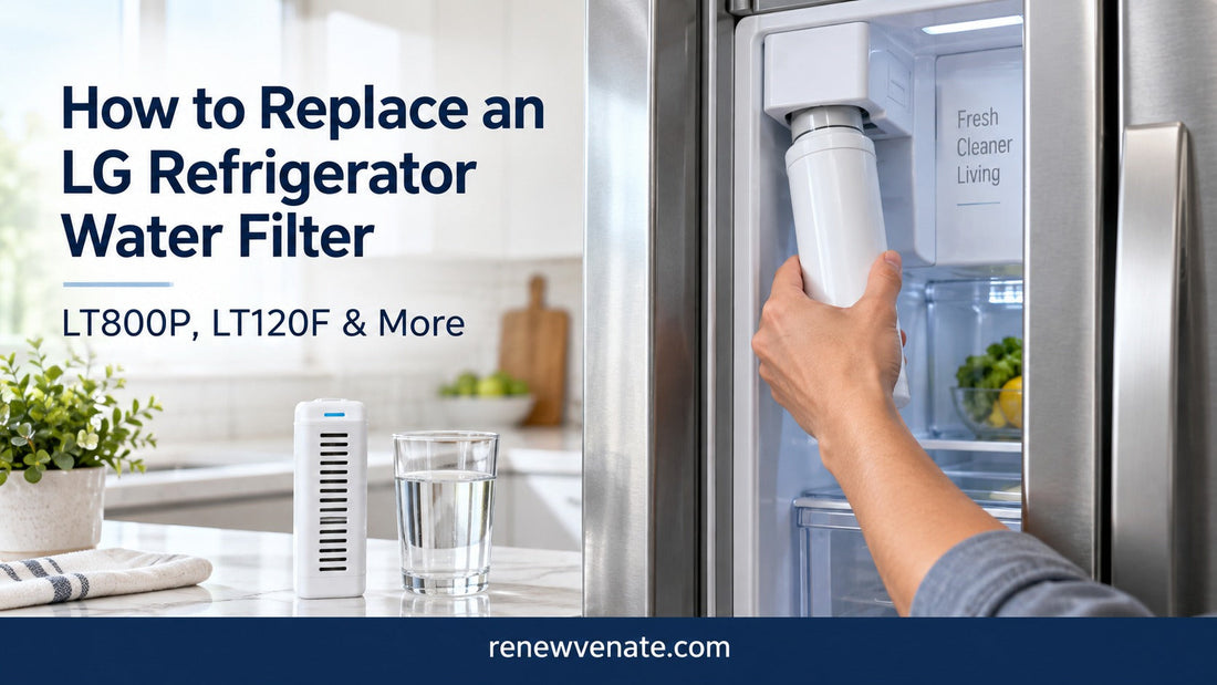 How to Replace an LG Refrigerator Water Filter (LT800P, LT120F & More)