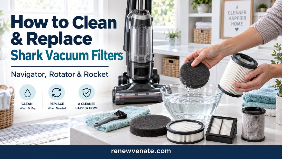How to Clean & Replace Shark Vacuum Filters (Navigator, Rotator & Rocket)