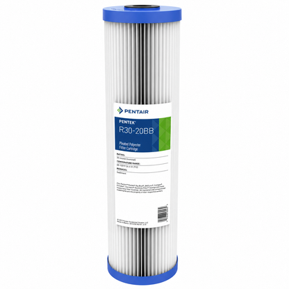 Pentair Pentek R30-20BB 20" x 4.5" Pleated Polyester Sediment Water Filter