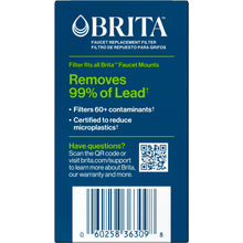Brita Faucet Mount System Replacement Filter, Reduces Lead, Made without BPA, White, 1 Count