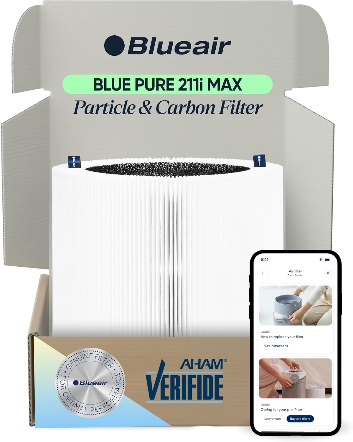 BLUEAIR Genuine 211i Max Particle & Carbon Replacement Filter