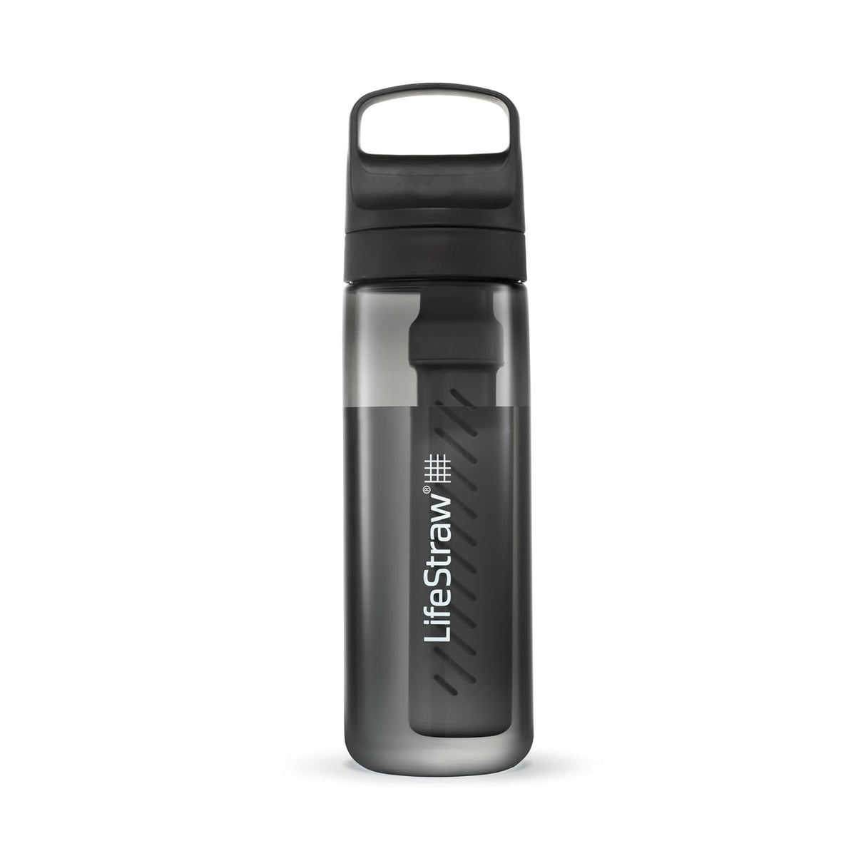 LifeStraw Go Series Water Filter Bottle BPA-Free, 22 oz, Nordic Noir
