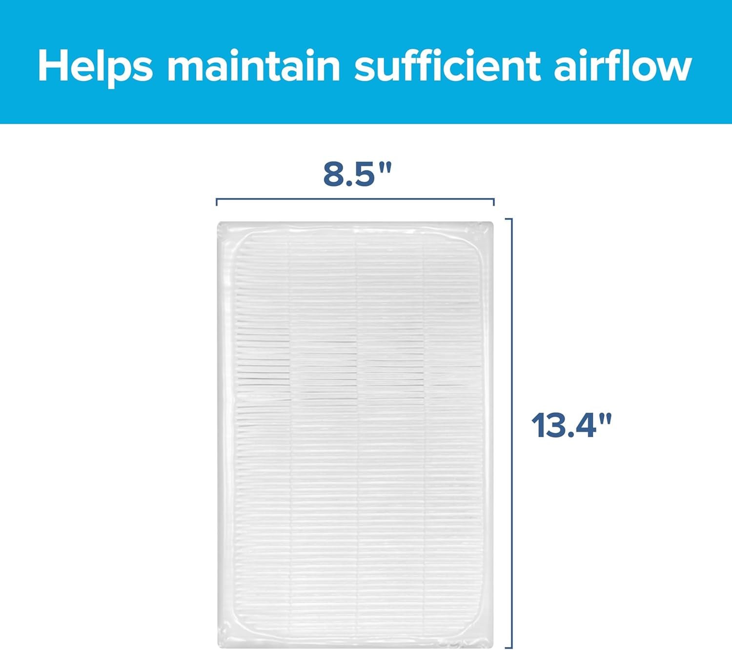 Filtrete F2 Room Air Purifier Filter, True HEPA Premium Allergen, Bacteria, and Virus, 13 In. X 8.2 In., 2-Pack, Works with Devices: FAP-C02, FAP-C03, FAP-SC02, and FAP-T03