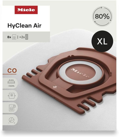 Miele HyClean Air CO Vacuum Cleaner Bags XL Pack for Guard M1 Vacuums