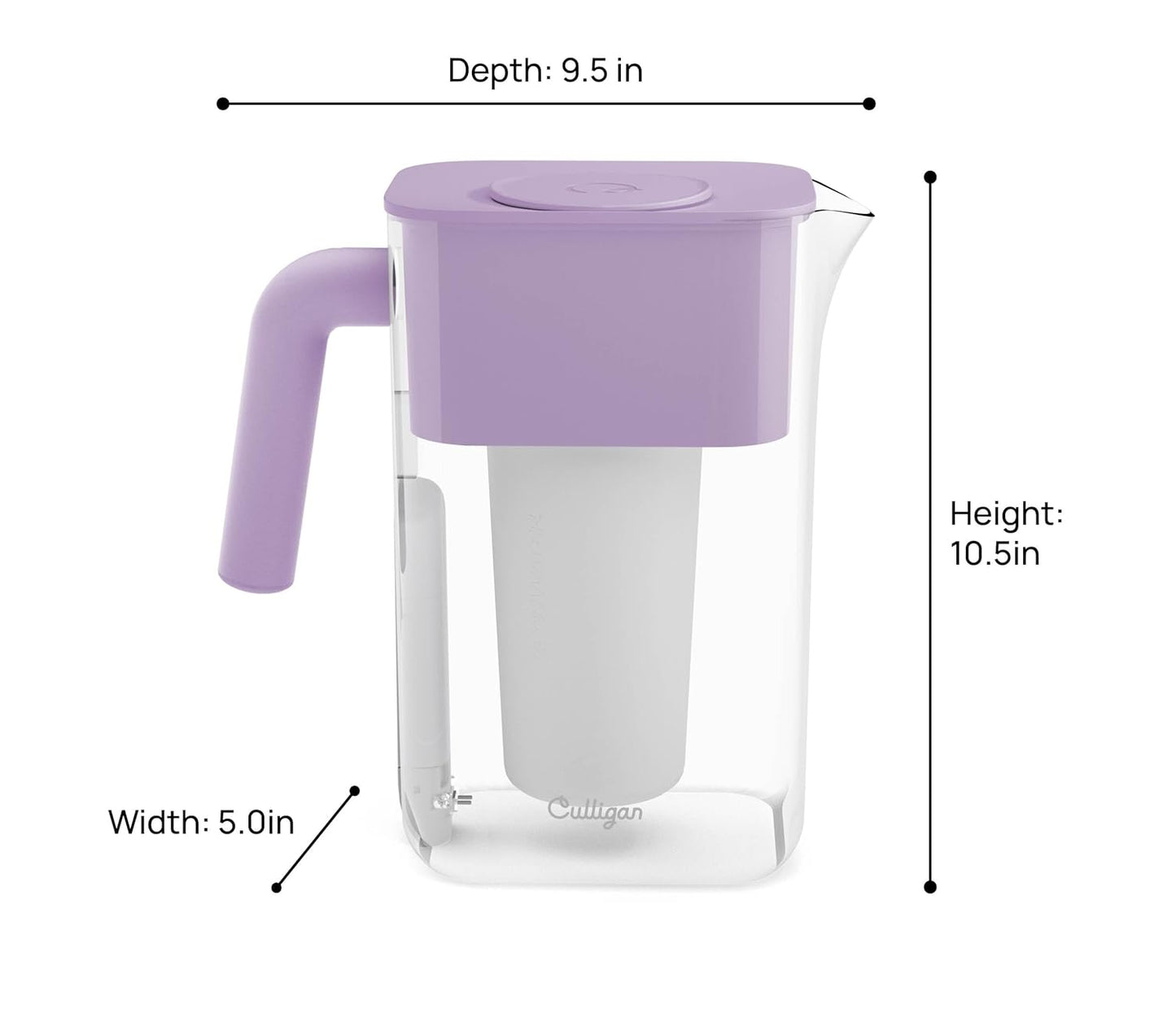 Culligan with ZeroWater Technology 10-Cup Water Filter Pitcher