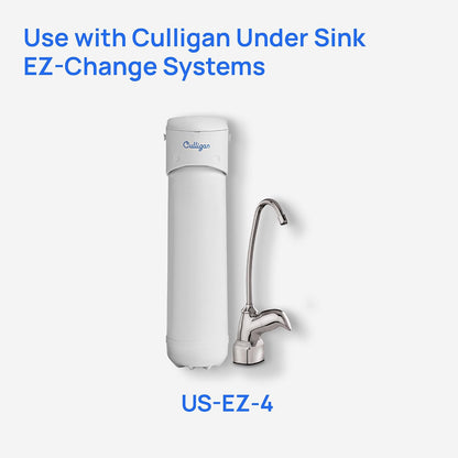 Culligan RC-EZ-4 Premium Water Filtration Replacement Cartridge for Under-Sink, Refrigerator & RV Systems, EZ Change Water Filter, 500 Gallon Capacity