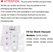 Shark Rocket HV300 Filter Replacement Kit, Fits HV292 HV300 HV301 HV302 HV305 HV310 UV450, Replaces XFFV300, 9 Pack
