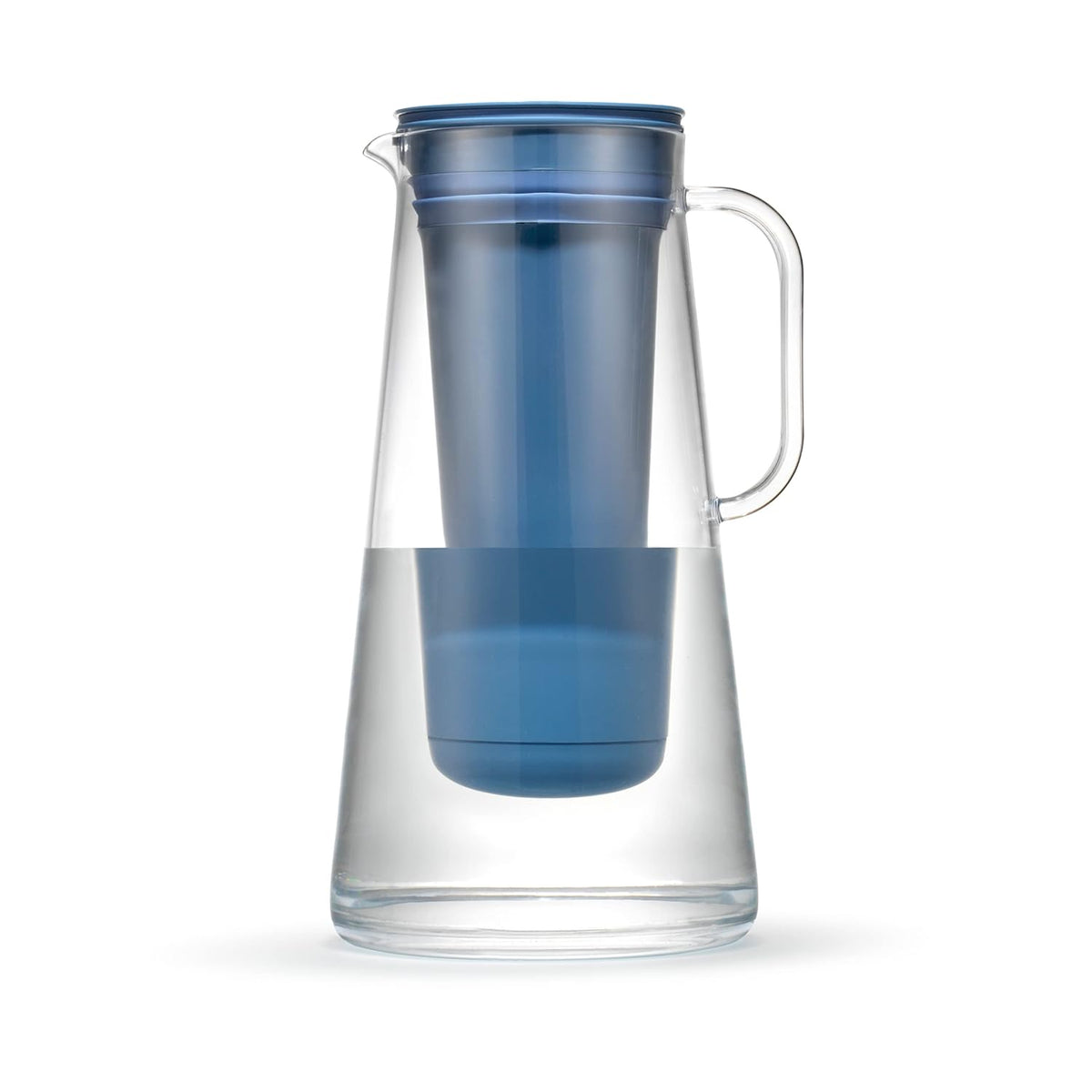 LifeStraw Home Water Filter Pitcher, 10-Cup, Stormy Blue, BPA-Free