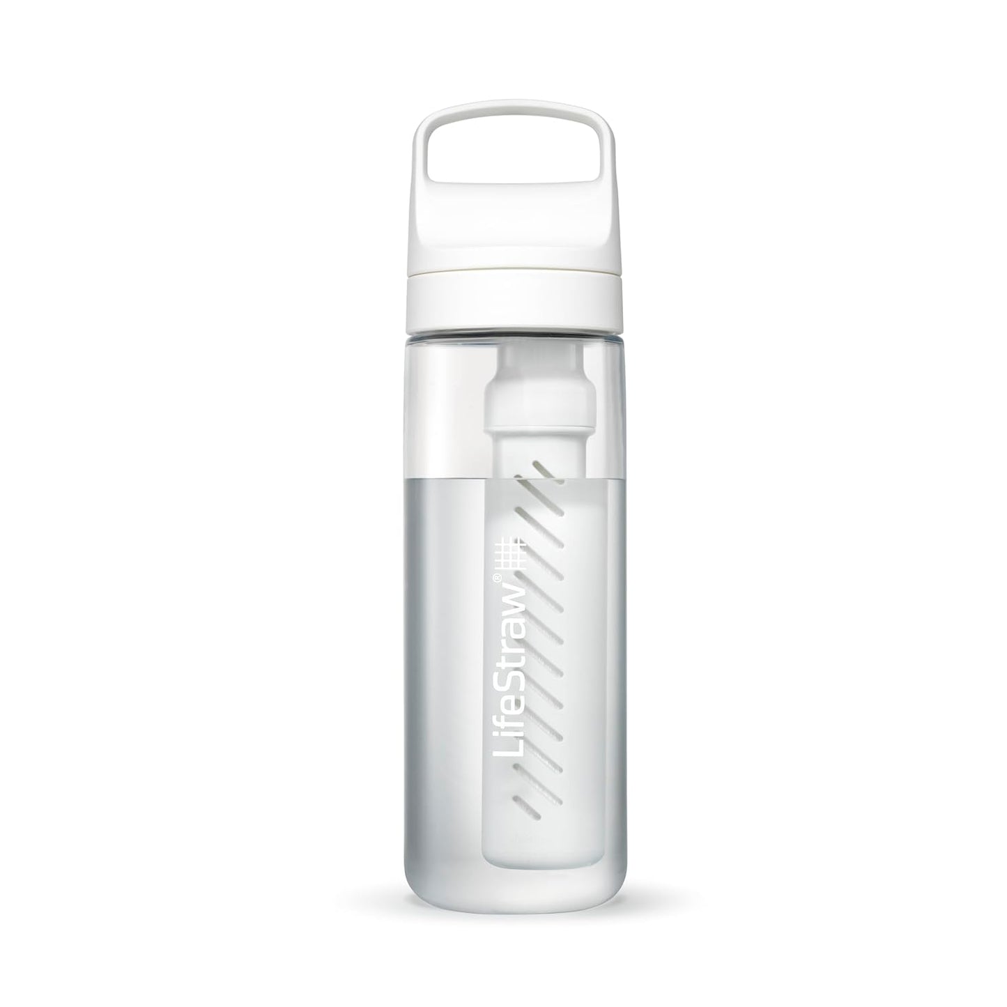 LifeStraw Go Series Water Filter Bottle BPA-Free, 22 oz, Clear