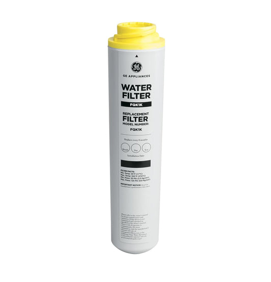 GE FQK1K Under Sink Water Filter Replacement, Single Stage Water System Filter, Fits GXK185K, GXRLQR, GXRLQ & GX1S50R