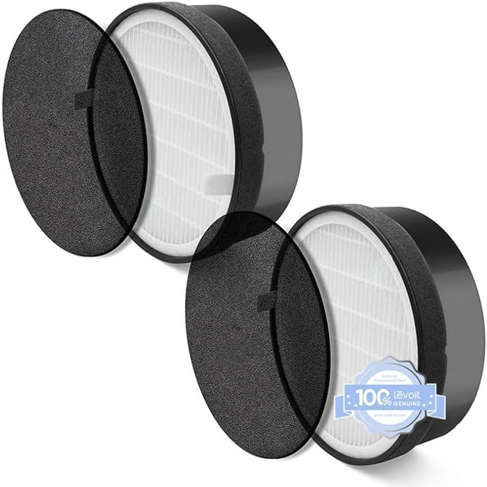 Levoit LV-H132 Air Purifier Replacement Filter, Genuine Air Filters, 2 Pack