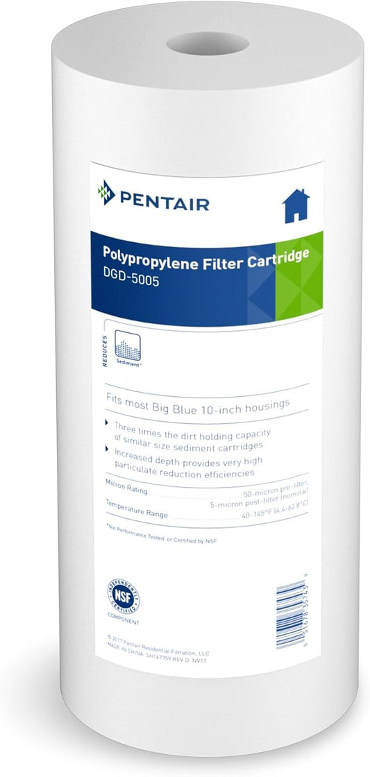 Pentek DGD-5005 Dual Gradient Density Sediment Water Filter Cartridge