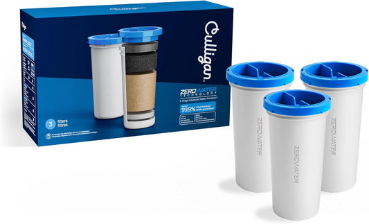 Culligan with ZeroWater Technology Replacement Filter 3-Pack, 5-Stage Advanced Water Filter