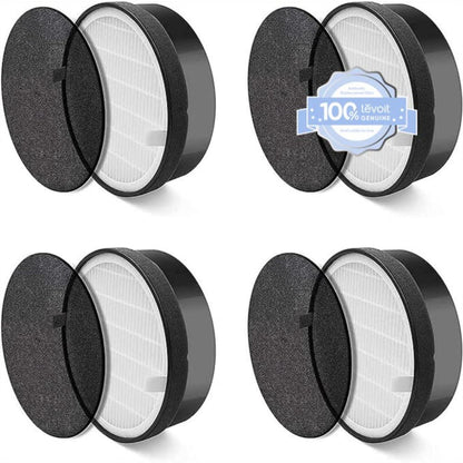Levoit LV-H132 Air Purifier Replacement Filter, Genuine Air Filters, 4 Pack