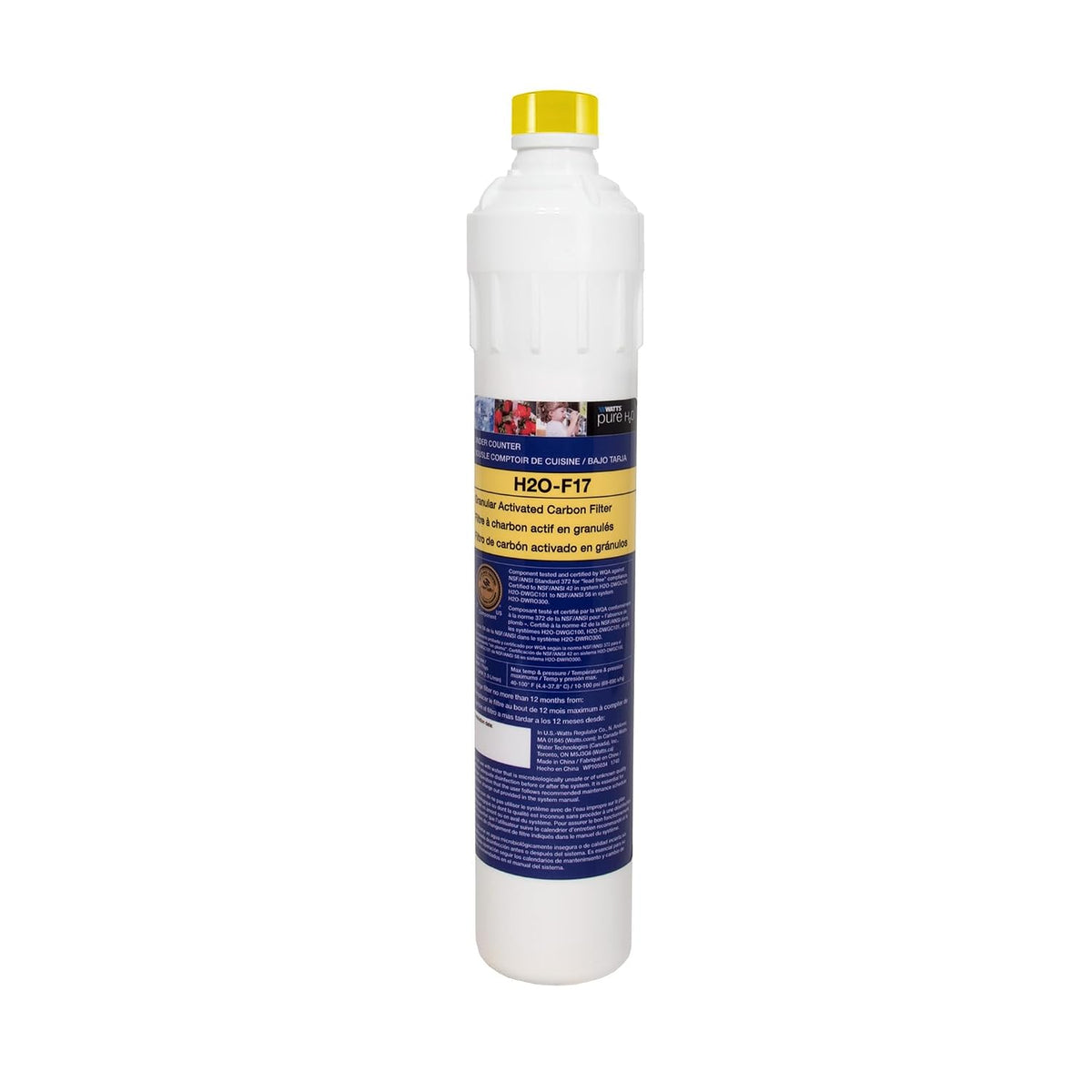 Watts Premier H2O-F17 Pure H2O GAC Carbon Replacement Filter Under Counter