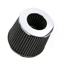 AUTOXBERT Black 3" 76Mm Inlet Cold Air Intake Filter Cone Replacement High Performance Washable Dry Engine Air Filter