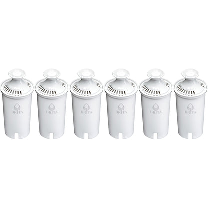 Brita Standard Water Filter, Replacement Filters for Pitchers and Dispensers, BPA Free, 6 Count