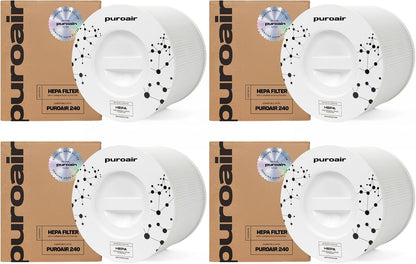 PuroAir 240 Replacement Filter, Genuine HEPA Air Purifier Filter, 4-Pack