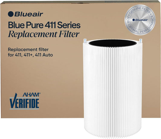 Blueair Blue Pure 411+ Genuine Replacement Filter, Particle & Activated Carbon Air Purifier Filter