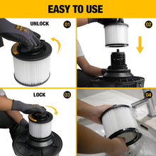 DeWalt DXVC4001 Cartridge Filter Replacement for 4 to 5 Gallon Wet/Dry Vacuums