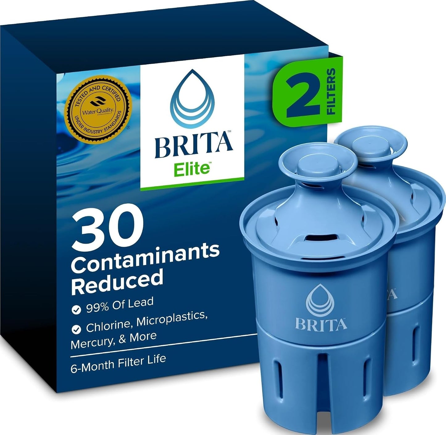 Brita Elite Replacement Water Filter, 2 Count