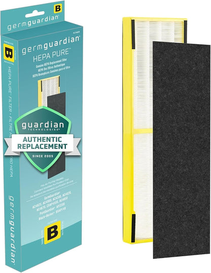 GermGuardian FLT4825 Filter B HEPA Pure Replacement Air Purifier Filter, Fits AC4825 AC4300 AC4850 AC4880 AC4900 CDAP4500 AP2200