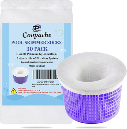 Coopache Pool Skimmer Socks 30-Pack