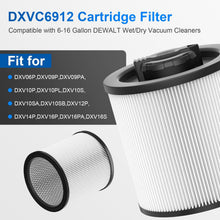 DXVC6910 Cartridge Filter Replacement for DeWalt 6 to 16 Gallon Wet/Dry Vacuums, 2 Pack