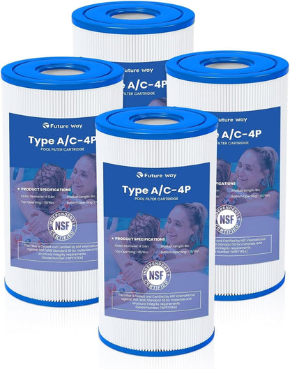 Future Way CCP420 Pool Filter Cartridge Replacement 4-Pack