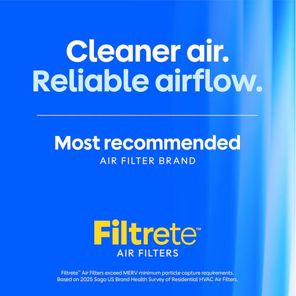 Filtrete 16x25x1 Air Filter, MERV 11, MPR 1000, Allergens & Pet Dander, 3-Month AC and Furnace Filters, 4-Pack