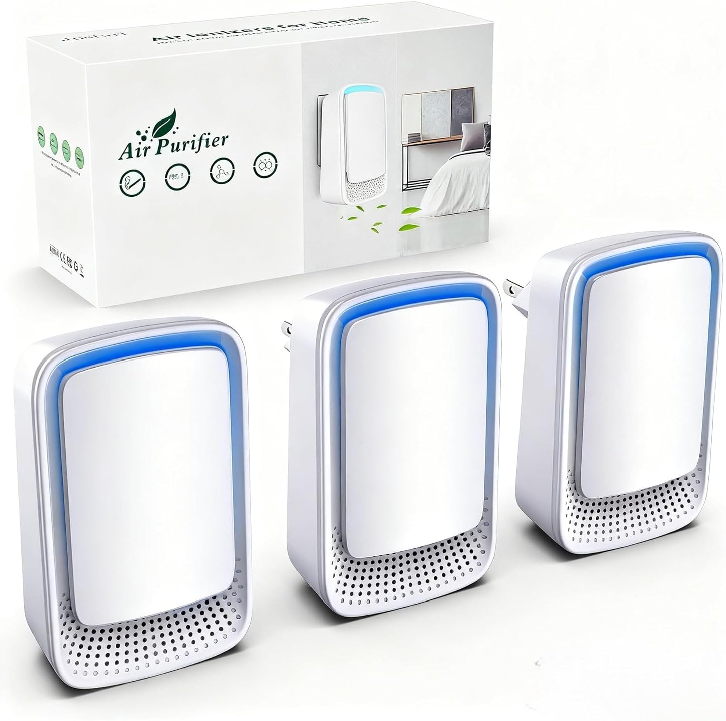 Air Ionizers for Home (3 Pack)