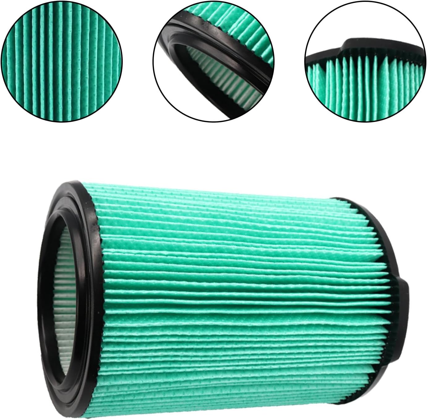 VF6000 5-Layer HEPA Material Filter Replacement for RIDGID 5 to 16 Gallon Wet/Dry Vacuums, 2 Pack