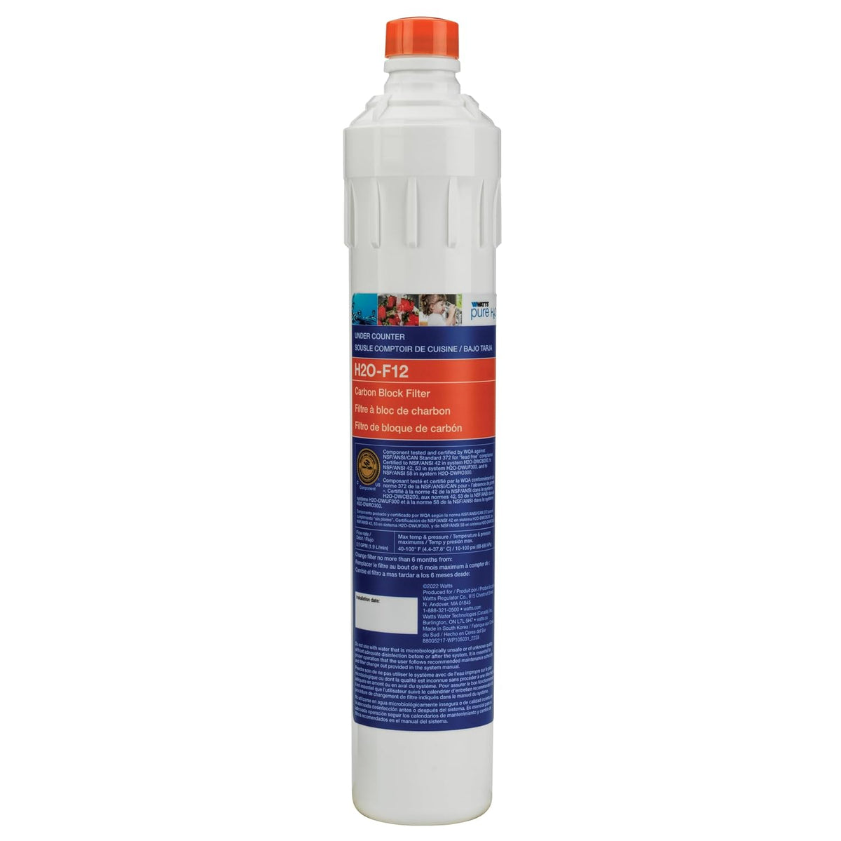 Watts Premier H2O-F12 Pure H2O 5-Micron Carbon Block Replacement Filter