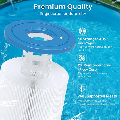 Future Way CCP420 Pool Filter Cartridge Replacement 4-Pack