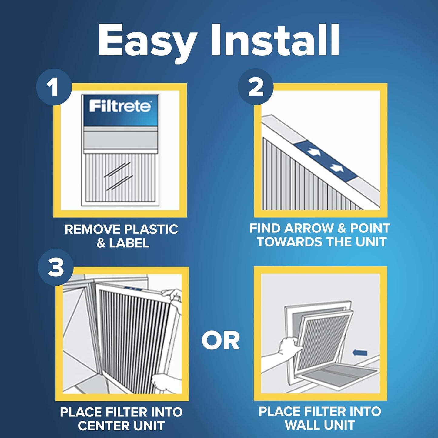 Filtrete 20x25x1 Air Filter MERV 5, 6-Pack AC Furnace HVAC Filters, MPR 300 Basic Dust Defense, Pleated Electrostatic