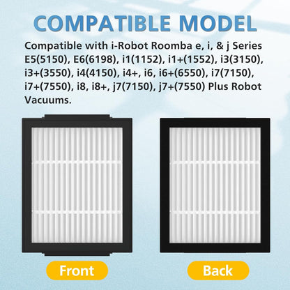 iRobot Roomba e, i, j Series Replacement Filters, Fits i3 i4 i5 i6 i7 i8 j5 j6 j7 j8 j9 e5 e6, Replaces 4639161, 9 Pack
