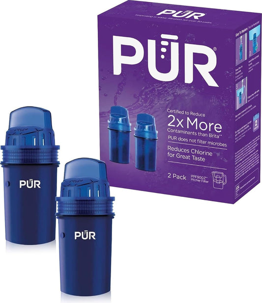 PUR Water Pitcher & Dispenser Filter Replacement 2-Pack, 4-Month Value