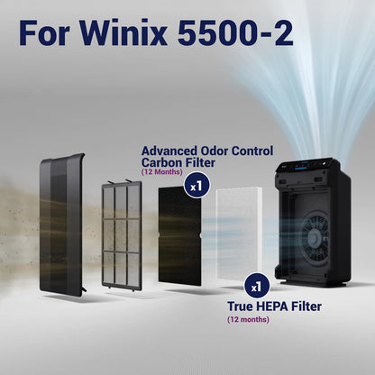 Winix 116130 Genuine Replacement Filter H for Winix 5500-2 Air Purifier
