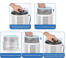 HP102 Replacement Filter for Shark Air Purifier HP100 HP102 HP102PET HC450 HC451 HC452 HC455, HE1FKPET HE1FKBAS, 2 Pack