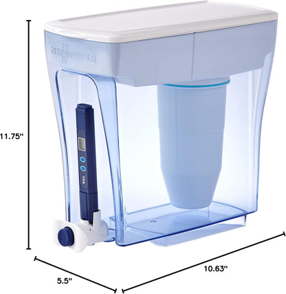 ZeroWater 20-Cup Ready-Pour Water Filter Dispenser with 5-Stage Filtration