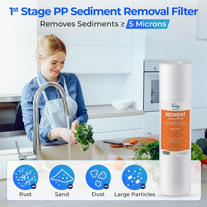 iSpring F3 6-Month Replacement Prefilter Set for Standard Under Sink & Reverse Osmosis Systems