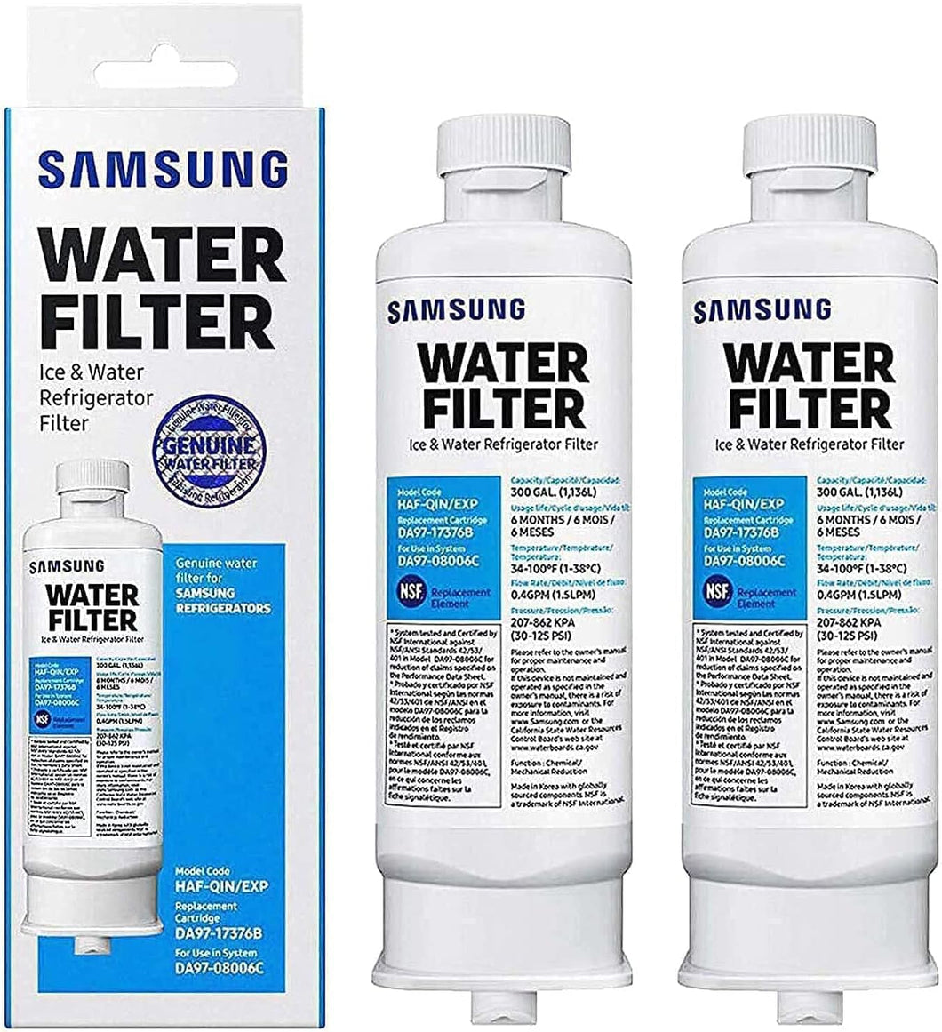 Samsung DA97-17376B / HAF-QIN Ice and Water Refrigerator Filter 2 PACK